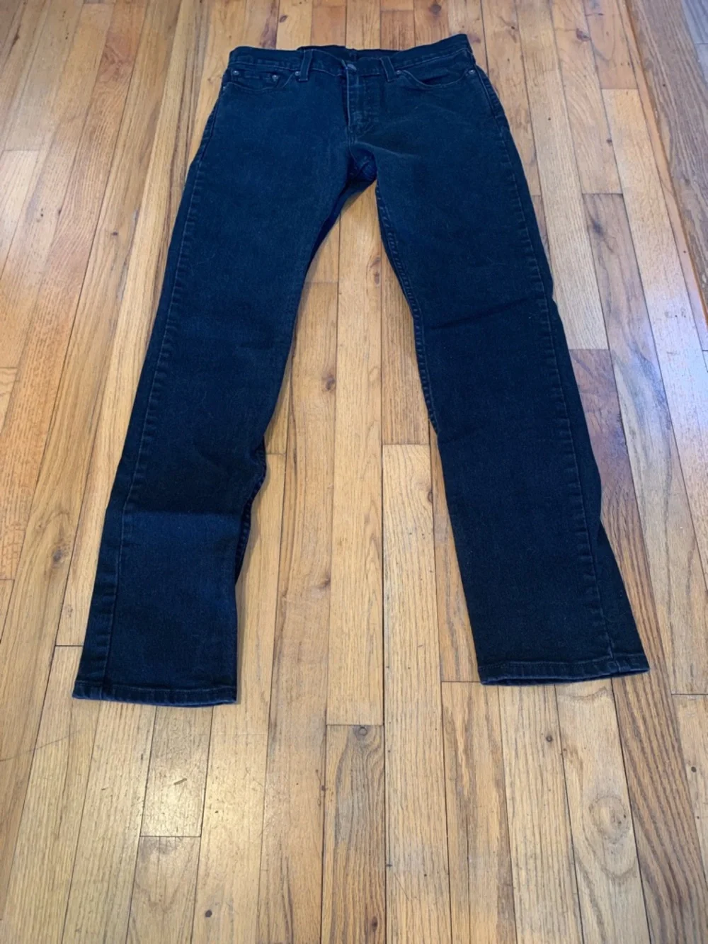 LEVI’S 511 Black Straight Jeans Classic Five-Pocket Boyfriend Denim 30x32 EUC